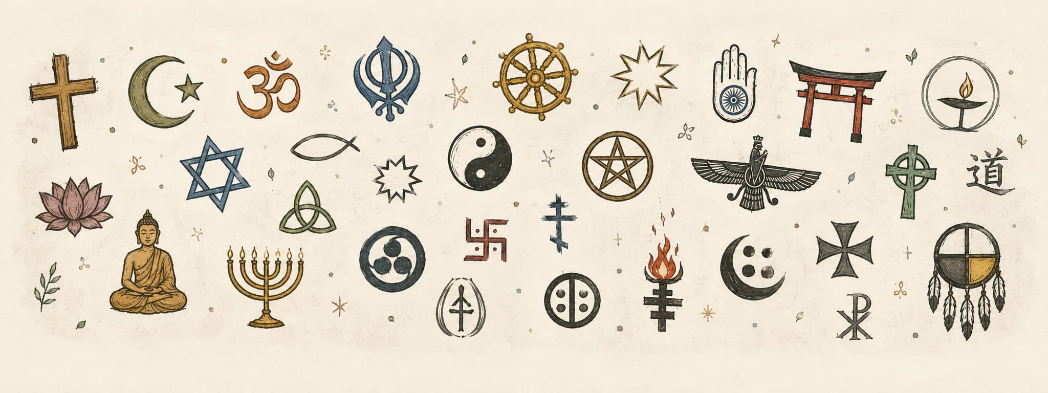 Une illustration autour des religions et du phénomène