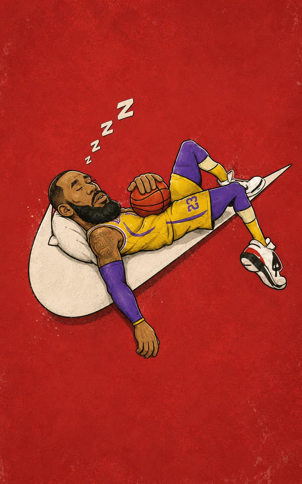 Illustration d'un moment autour de LeBron James