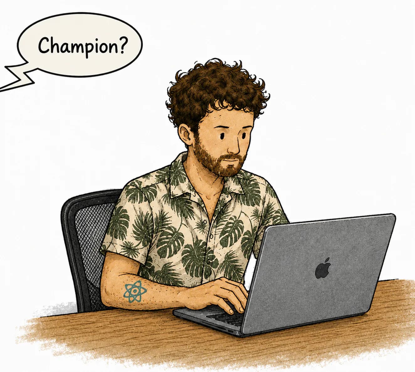 An illustration about an inner experience clearer than a word salad