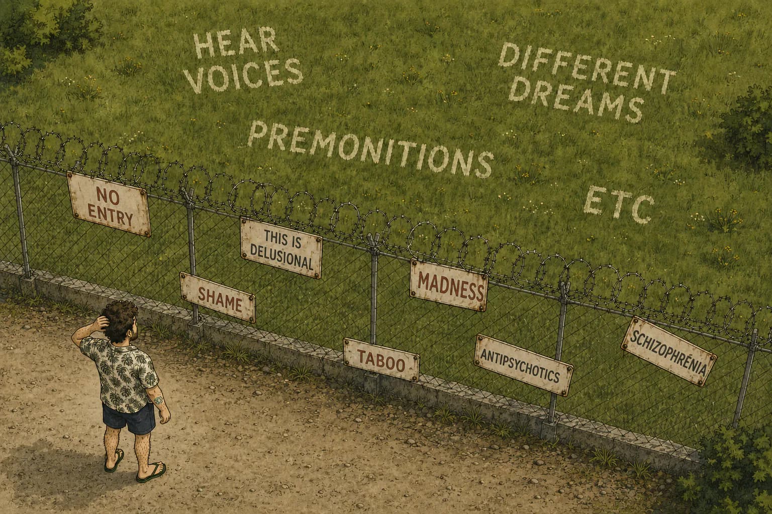 An illustration about taboos